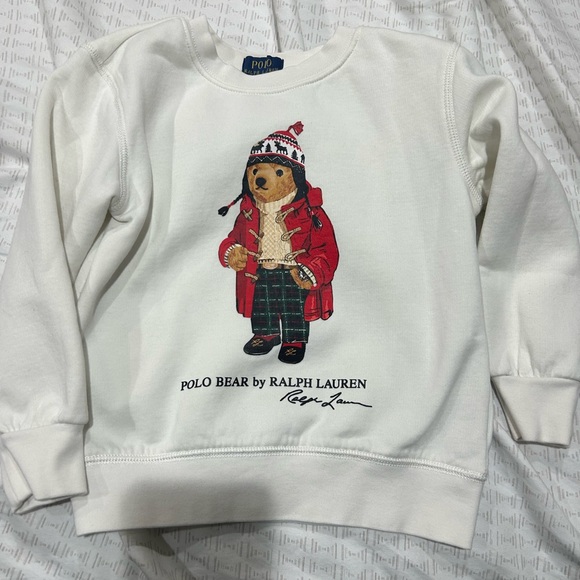 Ralph Lauren Other - Ralph Lauren off white Sweatshirt with Bear Design